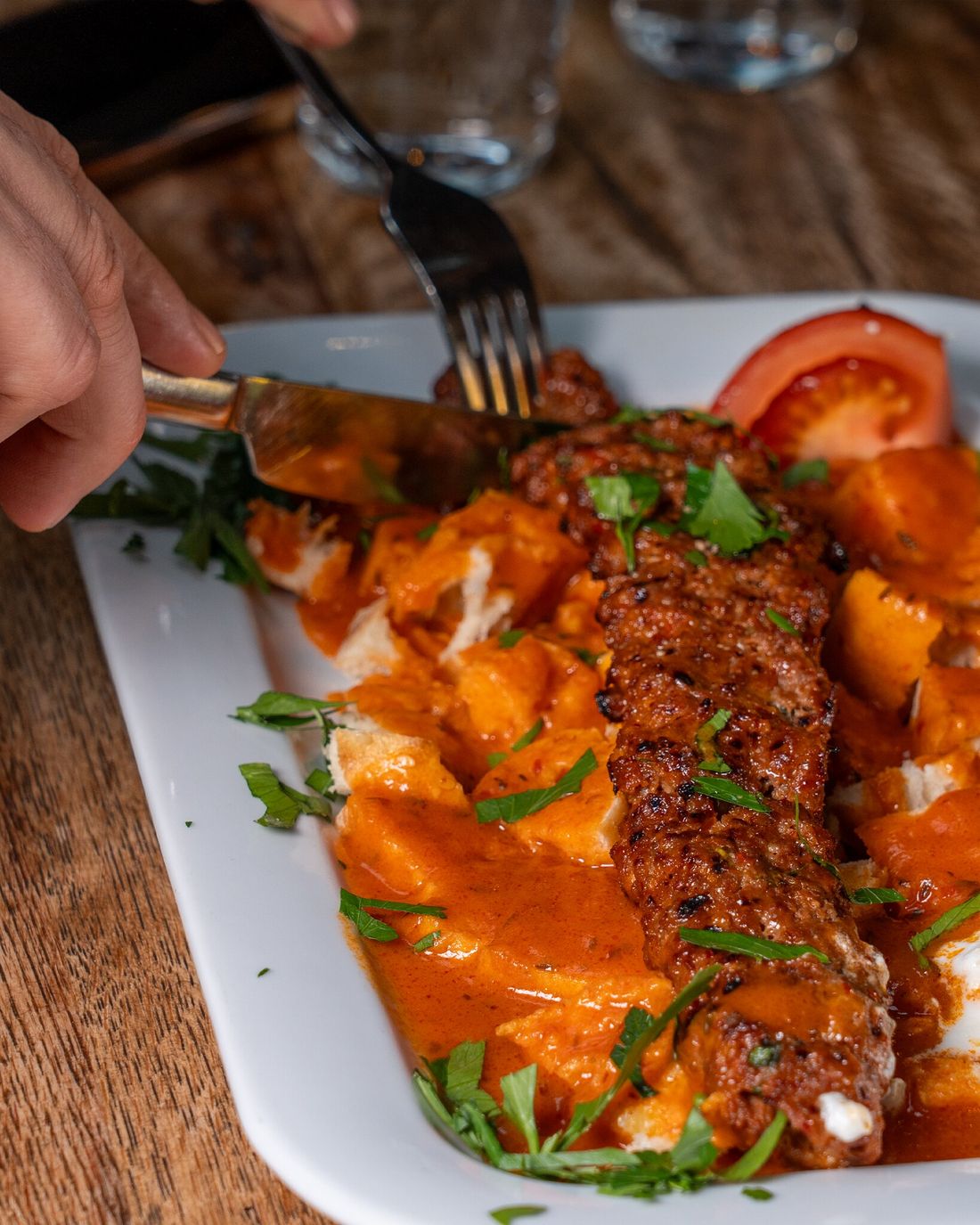 Adana Kebap im KENT Restaurant Wien